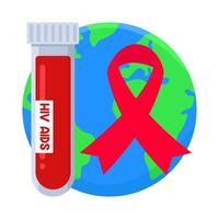 illustratie van wereld aids dag vector