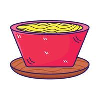 illustratie van noodle vector