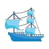 illustratie van boot vector