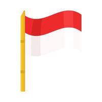 illustratie van Indonesië vlag vector