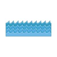 illustratie van zee Golf vector