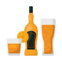 illustratie van alcohol drinken vector