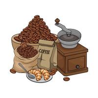 illustratie van koffie Slijper vector