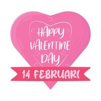illustratie van gelukkig Valentijn dag vector