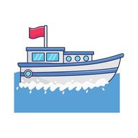 illustratie van boot vector