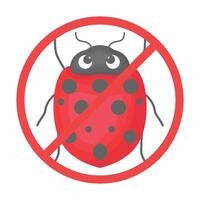 illustratie van Nee bugs vector