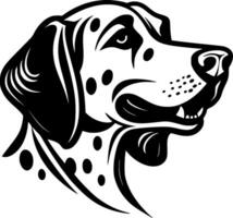 dalmatiër, zwart en wit vector illustratie