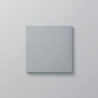 blanco wit interieur kamer met leeg wit canvas vector