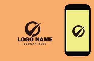 vinkje logo icoon vector kunst grafiek voor bedrijf merk app icoon controleren Mark Rechtsaf symbool Kruis aan OK correct logo sjabloon