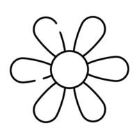 een modieus vector ontwerp van bloem