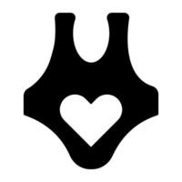 modieus ontwerp icoon van bodysuit vector