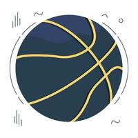 een uniek ontwerp icoon van basketbal vector