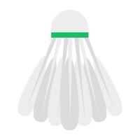 badminton vogeltje icoon, vlak ontwerp van shuttle vector