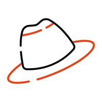 een uniek ontwerp icoon van cowboy hoed vector