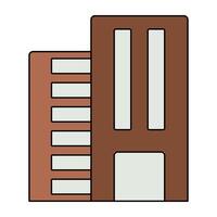 een uniek ontwerp icoon van stad gebouw vector