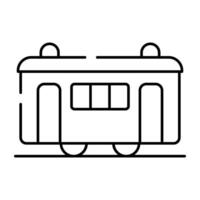 een modieus ontwerp icoon van trein draaistel vector