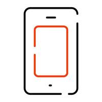 een uniek ontwerp icoon van smartphone vector