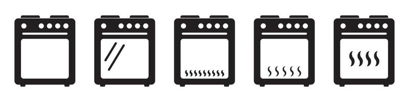 fornuis oven icoon, vector gas- fornuis. keuken Koken apparaat. vector illustratie.