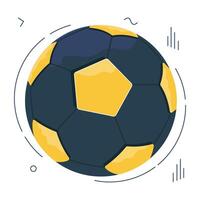 modern design icoon van voetbal vector
