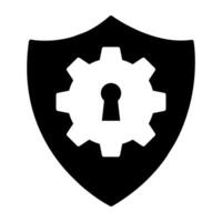 een modern ontwerp icoon van veiligheid instelling vector