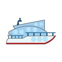 illustratie van boot vector