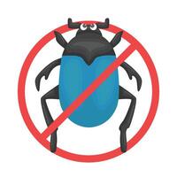 illustratie van Nee bugs vector