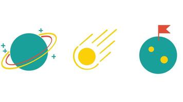 ruimte, planeten, en zonne- systeem vector illustratie