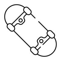 een icoonontwerp van skateboard vector