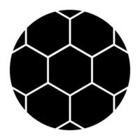 solide ontwerp icoon van Amerikaans voetbal, geruit bal vector
