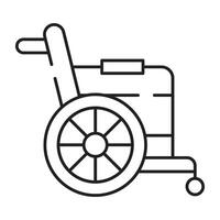 een uniek ontwerp icoon van rolstoel vector