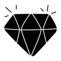 een uniek ontwerp icoon van diamant vector