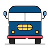 een creatief ontwerp icoon van bus vector