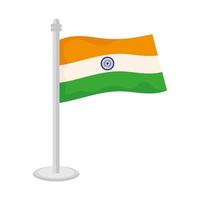 indiase vlag icoon vector