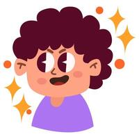 schattig avatar jongen illustratie , voor web, Hoes boek, sticker, enz vector