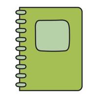 een modieus ontwerp icoon van notitieboekje vector