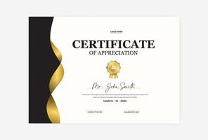 modern abstract certificaat sjabloon ontwerp vector