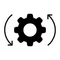 uitrusting met omkeerbaar pijlen, icoon van integratie vector