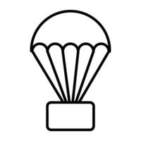 een modern ontwerp icoon van parachute vector