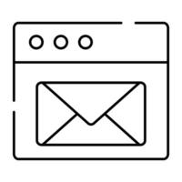 brief Aan web bladzijde aanduiding concept van online mail vector