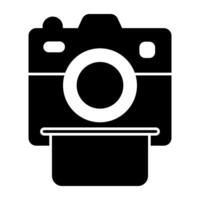 een perfect ontwerp icoon van ogenblik camera vector