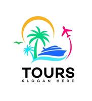 tours logo icoon merk identiteit teken symbool vector