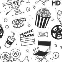 film patroon. in tekening stijl vector