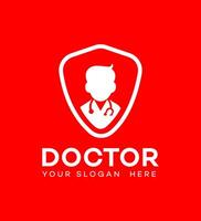 dokter logo icoon merk identiteit teken symbool sjabloon vector