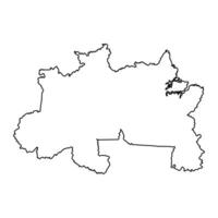 noorden regio kaart, Brazilië. vector illustratie.