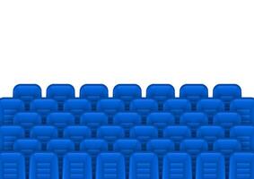 blauw film theater stoelen voor comfortabel aan het kijken film. bioscoop stoel. vector illustratie