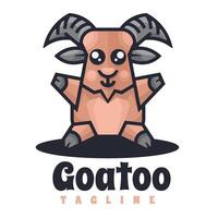 dieren tekenfilm stijl karakter logo mascotte vector