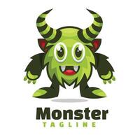 monster karakter logo mascotte vector