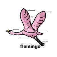 flamingo vogel logo verzameling vector