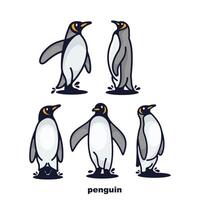pinguïn logo bundel verzameling vector