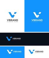 v brief logo icoon merk identiteit teken symbool sjabloon vector